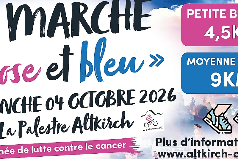 La marche rose et bleu - Journée de lutte contre le cancer