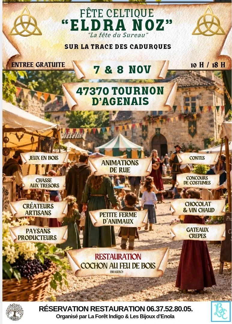 Fête Celtique ELDRA NOZ à Tournon d'Agenais
