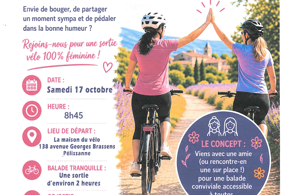 Viens à vélo avec une copine !