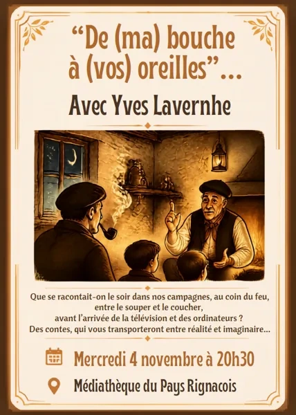 Soirée contes avec Yves Lavernhe