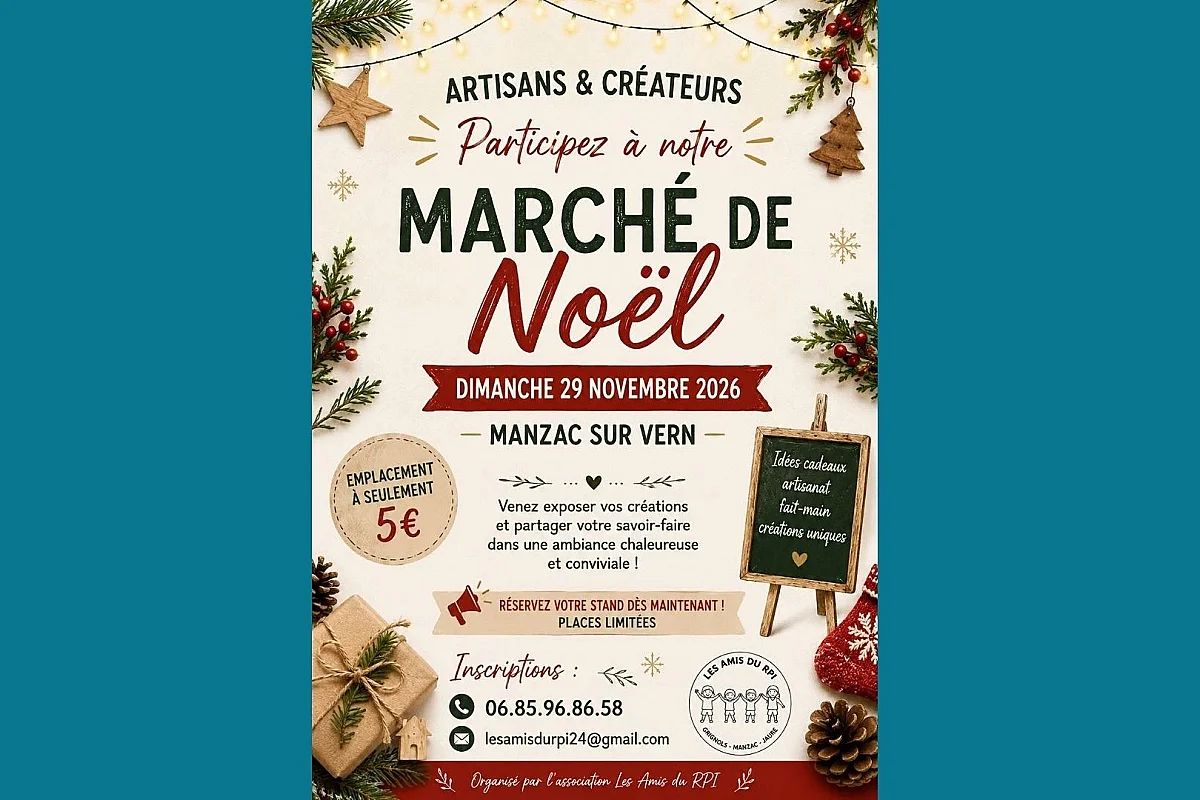 Marché de Noël à Manzac sur Vern