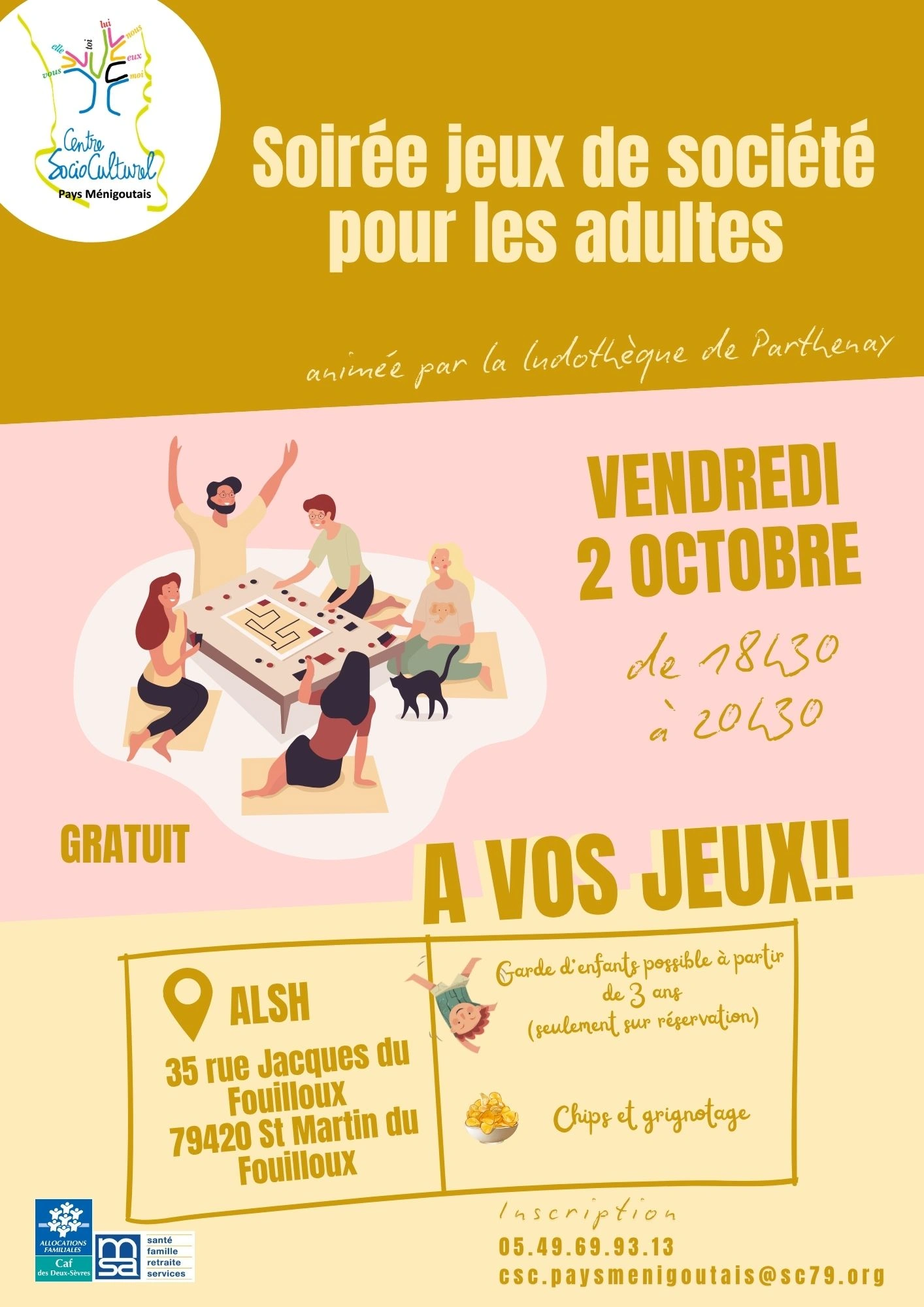 Soirée jeux de société