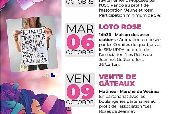 Vente de gâteaux - Octobre Rose