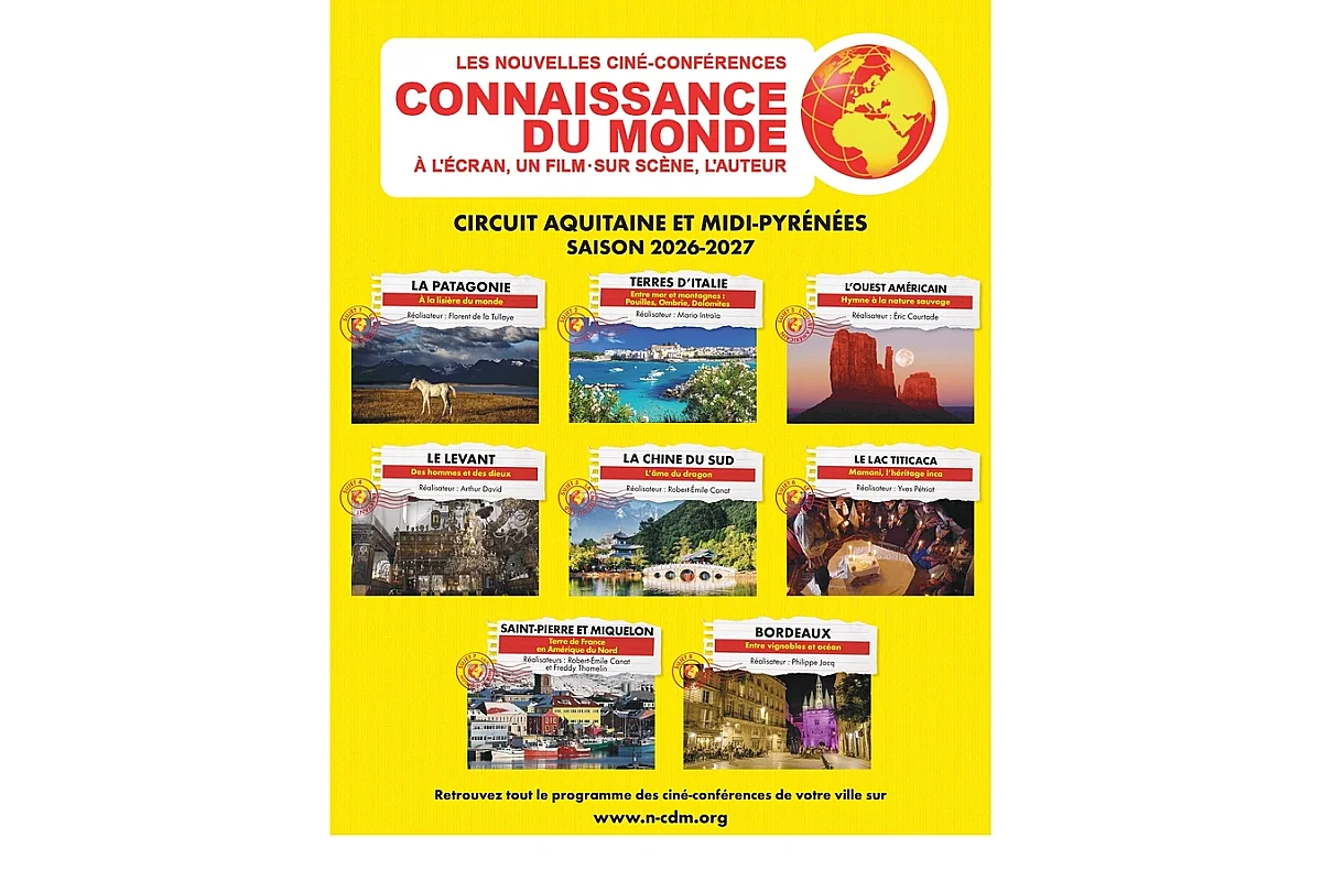 Connaissance du monde - saison 2026/2027