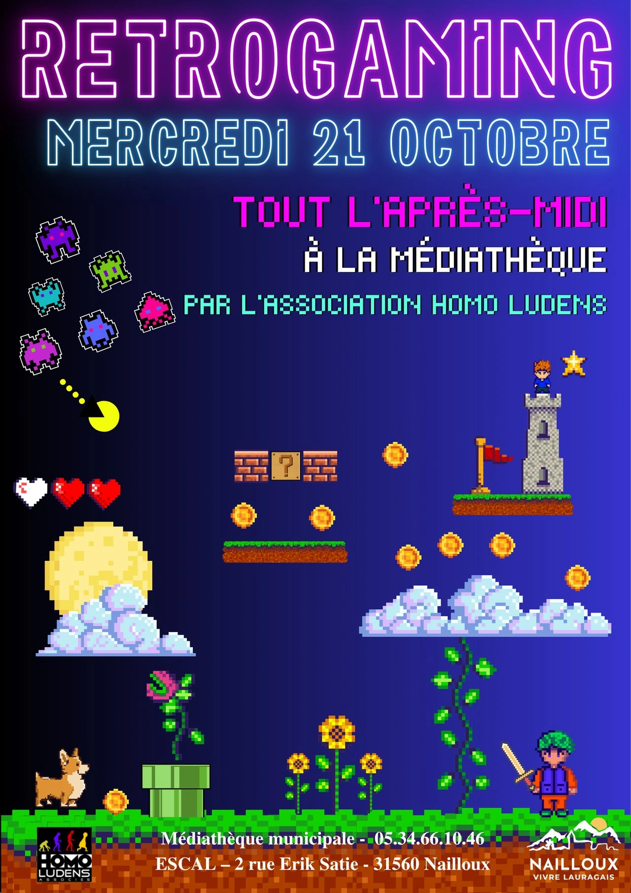 RETROGAMING À LA MÉDIATHÈQUE
