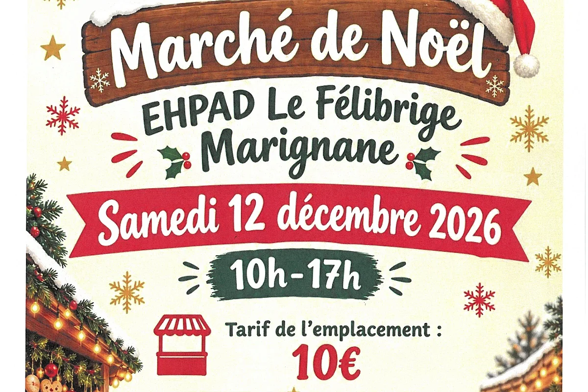 Marché de Noël à la maison de retraite publique Le Félibrige