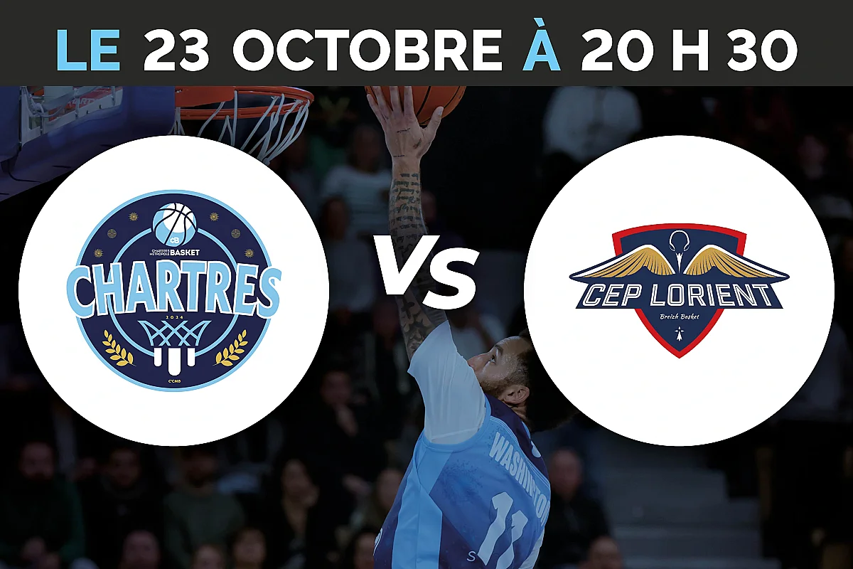 C'Chartres Métropole Basket Masculin vs CEP Lorient Breizh Basket