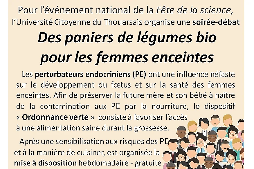Soirée débat sur perturbateurs endocriniens animée par Hélène LIEUTAUD, endocrinologue, et Valérie LEBARBIER (CPIE79)