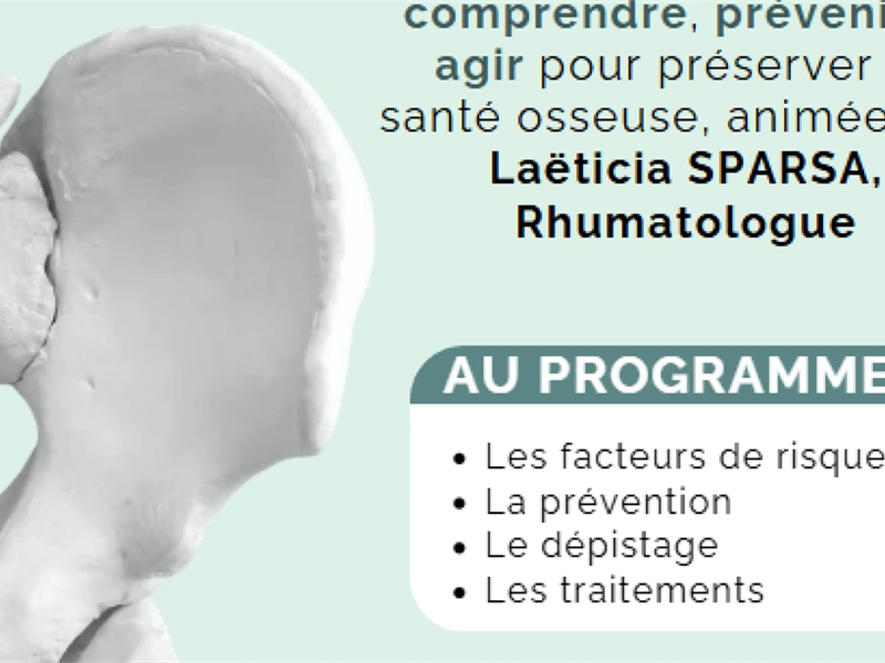 Conférence - L'ostéoporose, parlons-en!