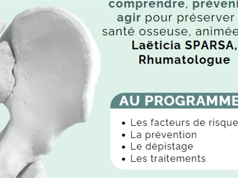 Conférence - L'ostéoporose, parlons-en!