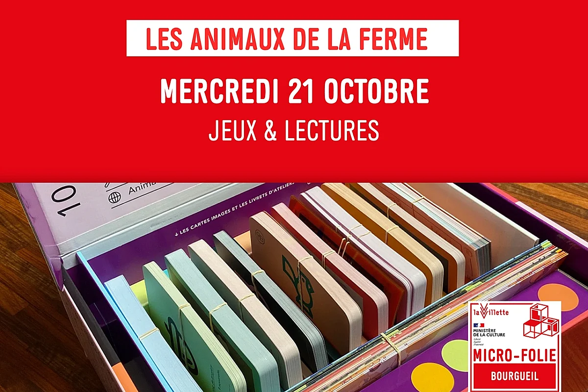Les ateliers de la Microfolie /  Les animaux de la ferme