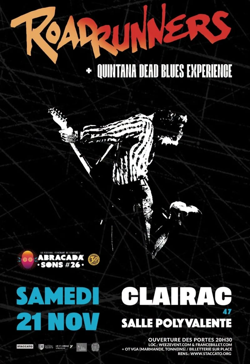 Festival Abracada'Sons #26 - Concert Roadrunners + Quintana Dead Blues Experience