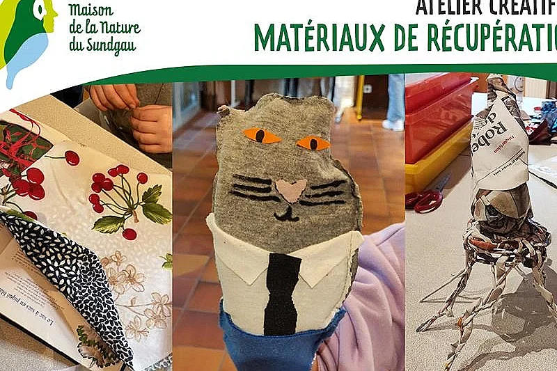 Atelier créatif en matériaux de récupération