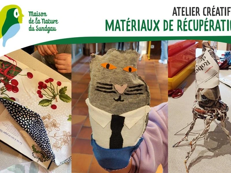 Atelier créatif en matériaux de récupération