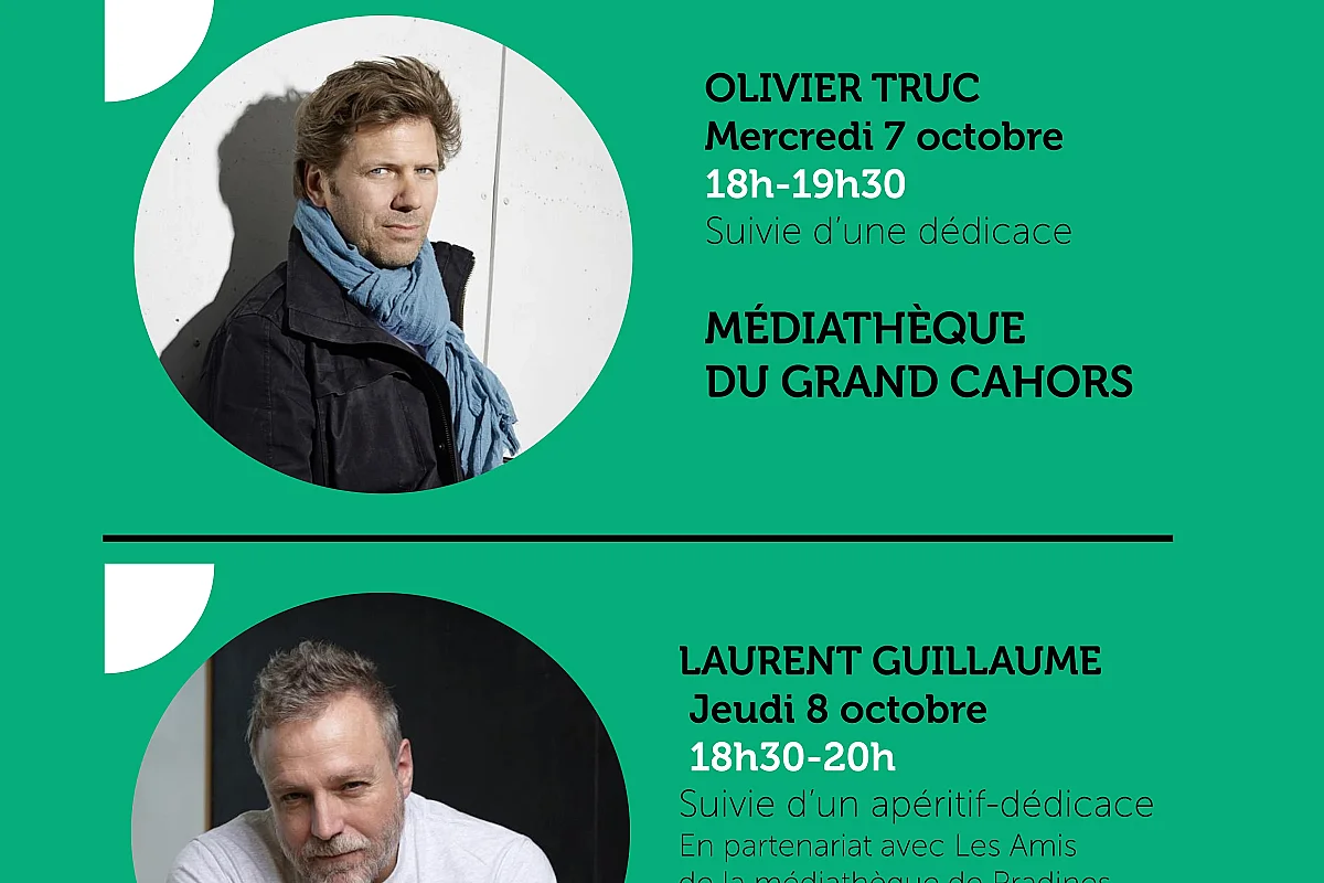 Rencontre d'auteur : Olivier Truc à la Médiathèque du Grand Cahors