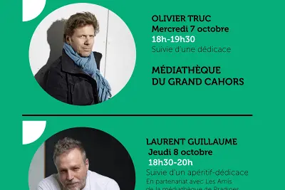 Rencontre d'auteur : Olivier Truc à la Médiathèque du Grand Cahors