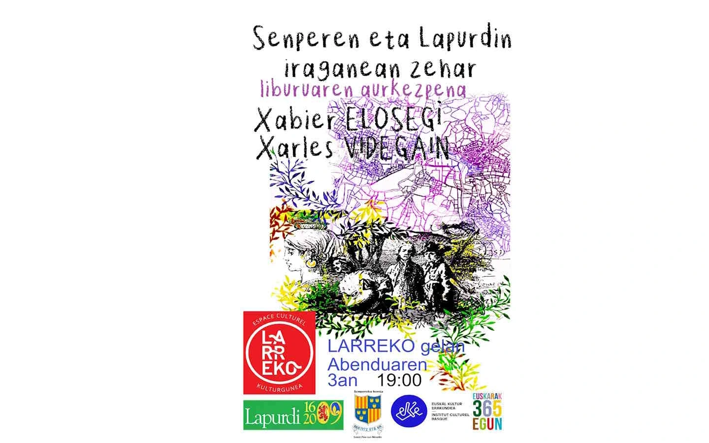 Conférence en basque "Senpere et Lapurdin iraganean zehar" Liburuaren aurkezpena