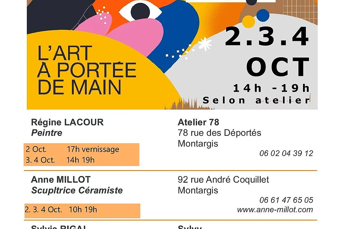 Portes ouvertes Ateliers d’Artistes du Gâtinais : Anne MILLOT