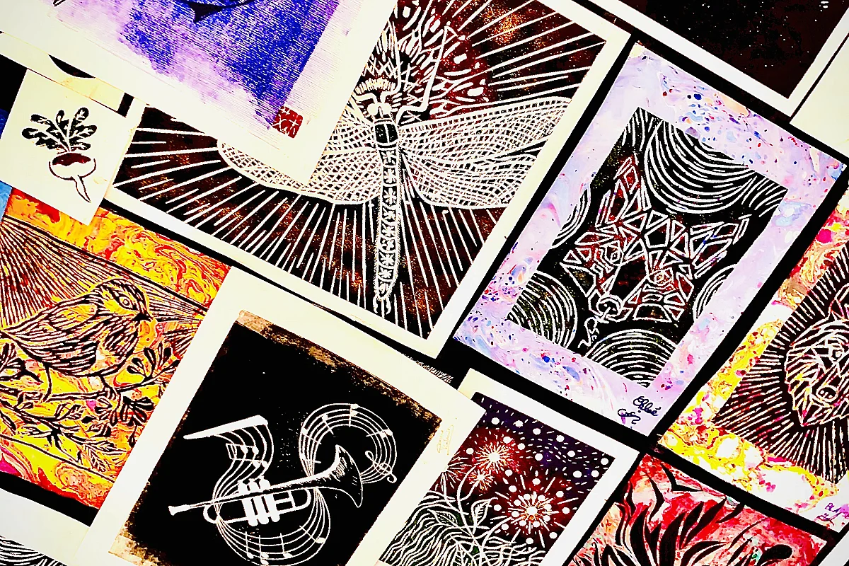 Atelier de Pratique Artistique Linogravure à l'AMI