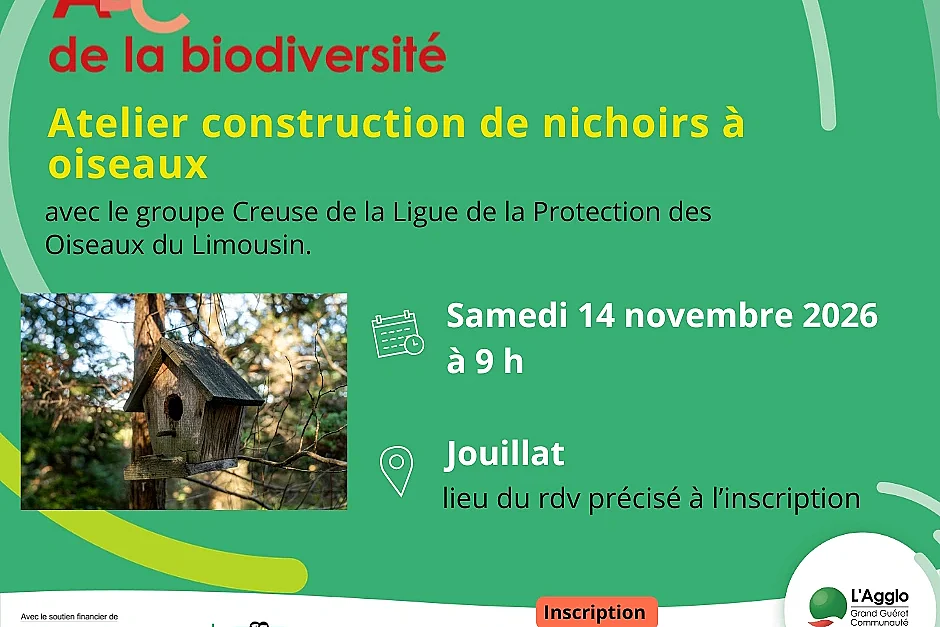 Ateliers de construction de nichoirs à oiseaux