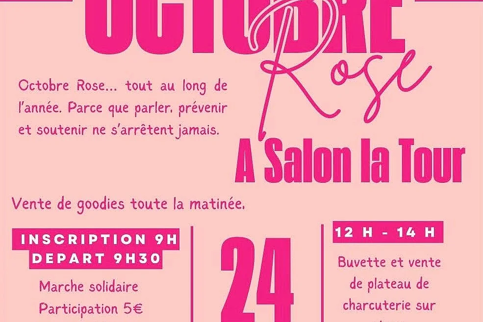 Marche Rose à Salon-la-Tour