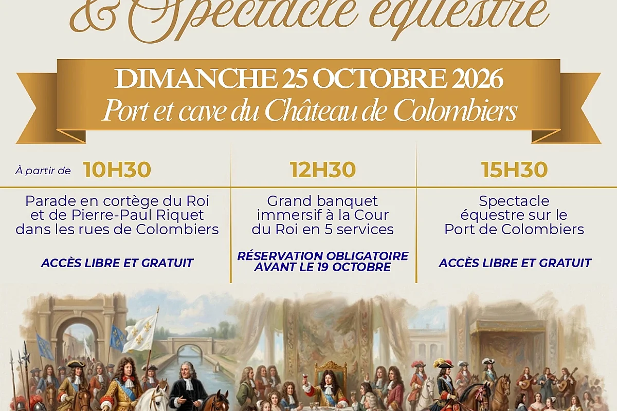 GRAND BANQUET A LA COUR DU ROY ET SPECTACLE ÉQUESTRE