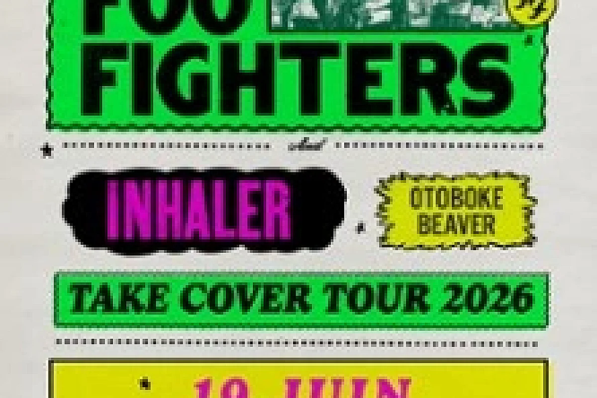 Foo Fighters - Take Cover Tour 2026 - 1ères Parties : Inhaler + Otoboke Beaver