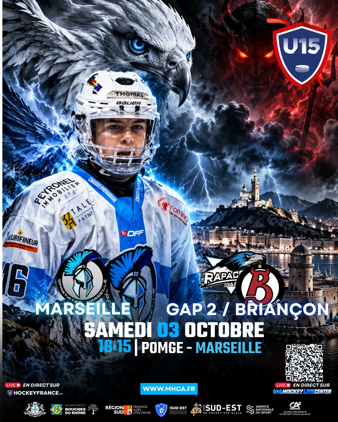 Hockey sur glace : U15 vs Gap 2 / Briançon