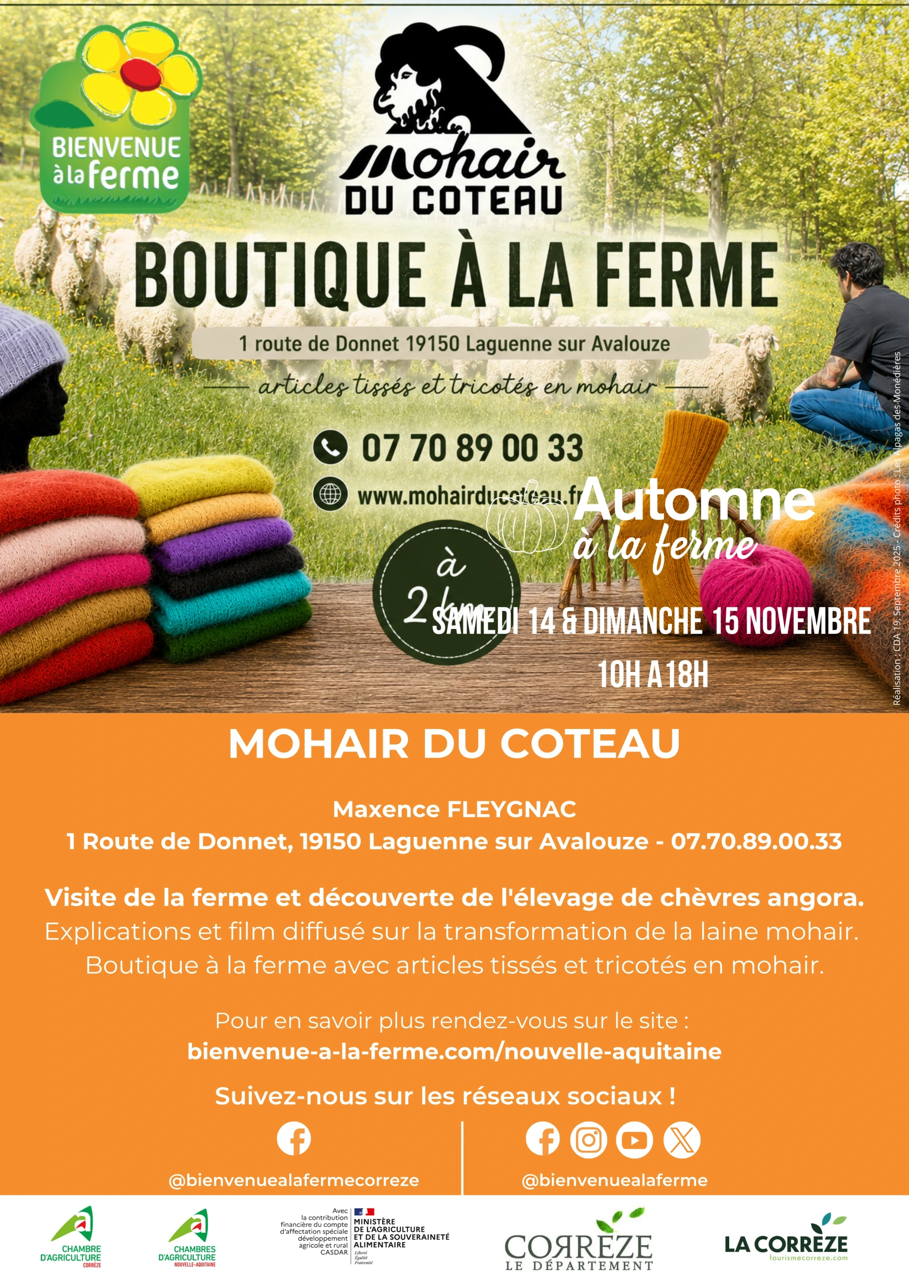 Automne à la Ferme - Mohair du Coteau