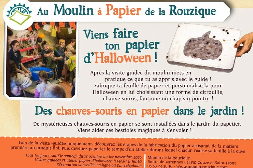 Viens faire ton papier d'Halloween !