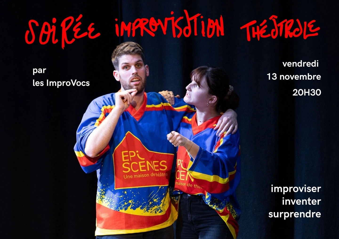 Soirée d’improvisation théâtrale par les ImproVocs