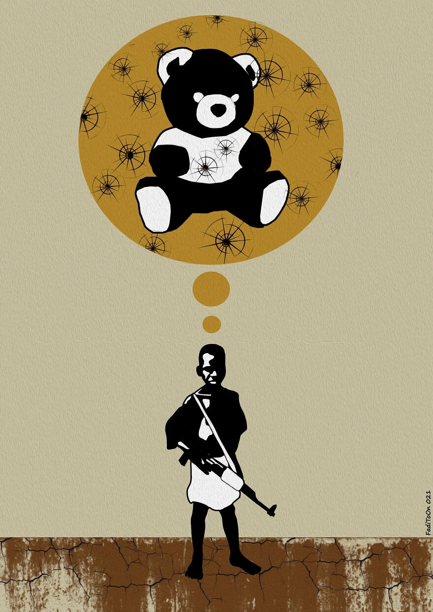 Exposition de dessins de presse sur les enfants et la guerre / 7e édition du festival Foutez-nous la Paix !