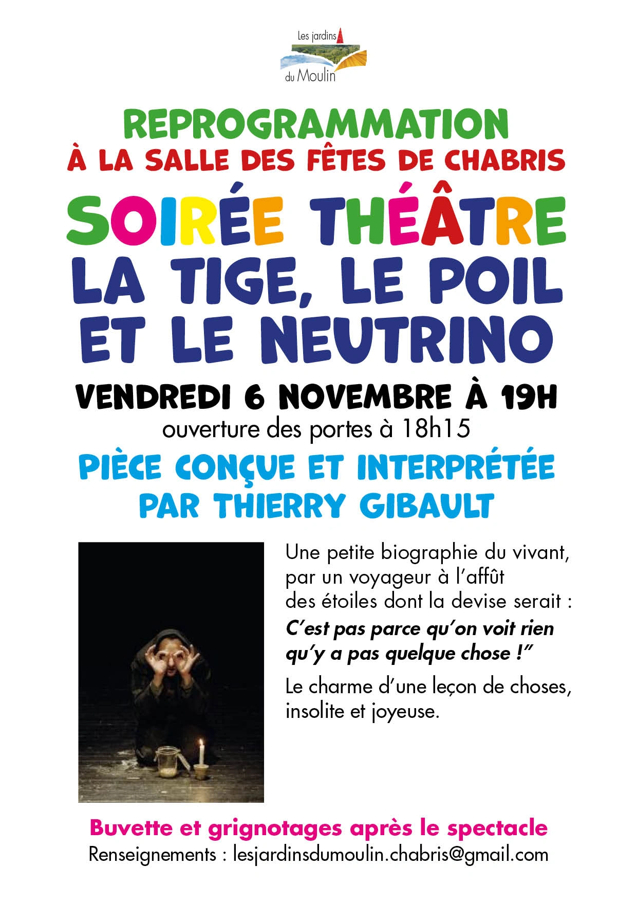 Soirée théâtre "La Tige, Le Poil et le Neutrino"