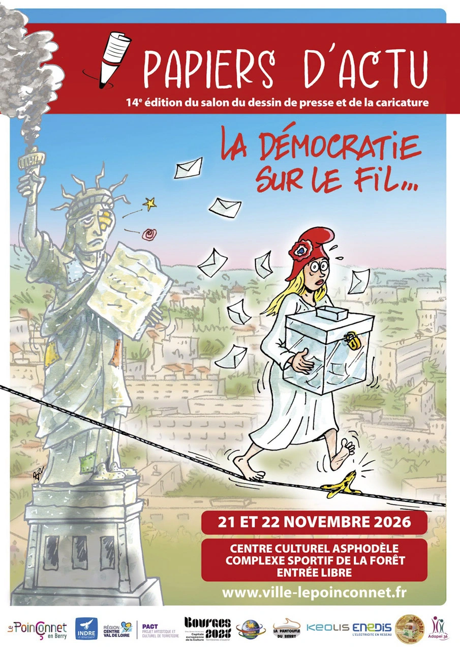 14e salon Papiers d'actu "la démocratie sur le fil"