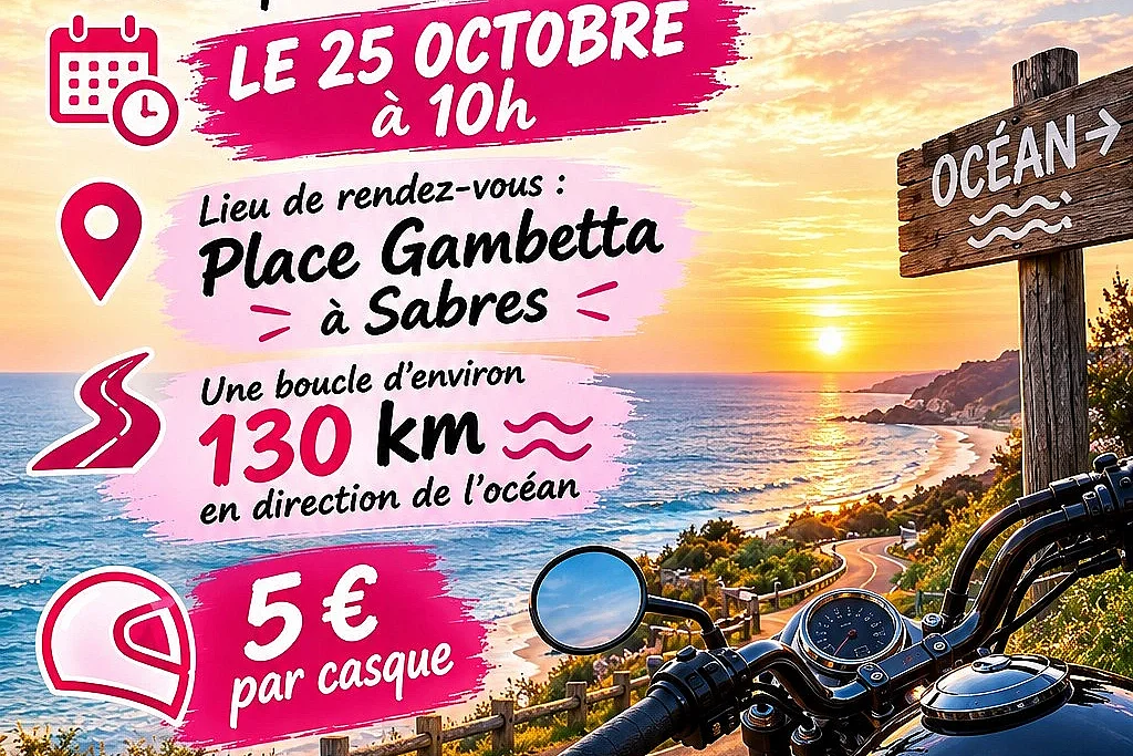 Sortie moto Octobre rose