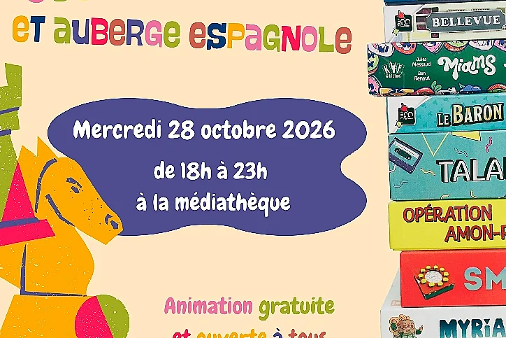 Soirée Jeux de société et auberge espagnole