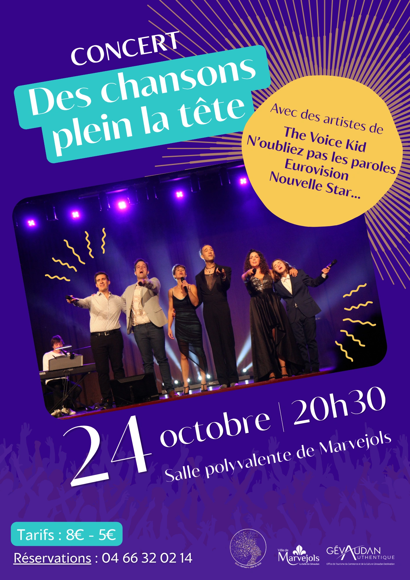 CONCERT DES CHANSONS PLEIN LA TÊTE