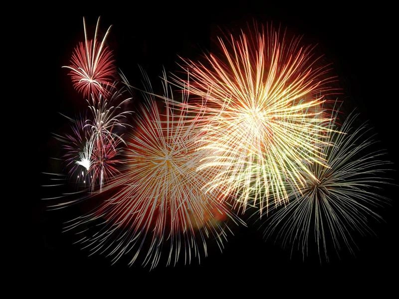 Feu d'artifice d'ouverture du marché de Noël
