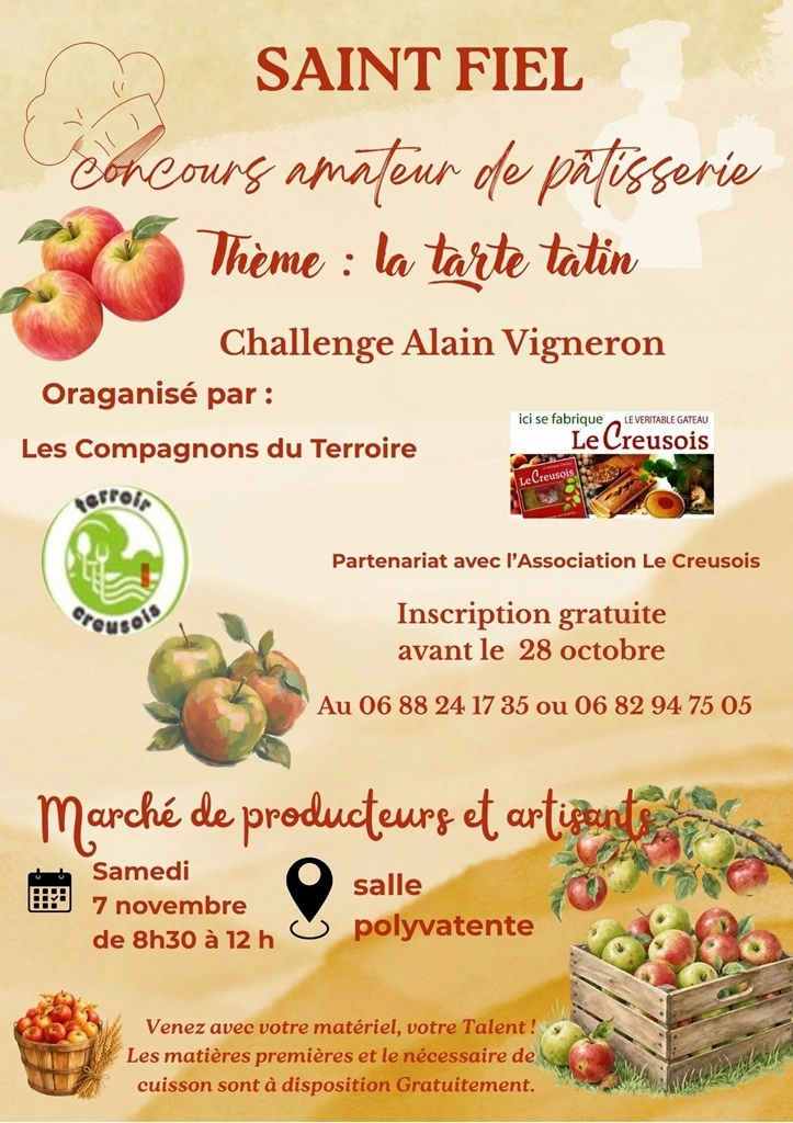 Concours de pâtisserie amateur et marché