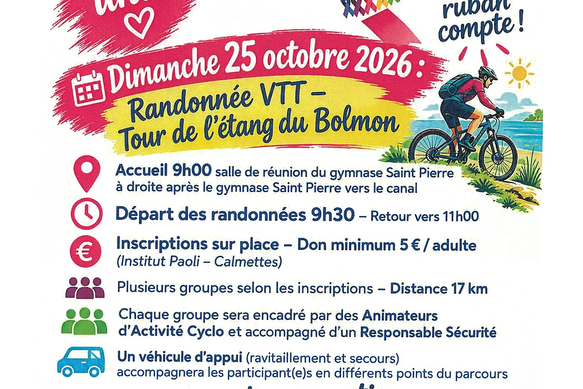Octobre Solidaire : Randonnée VTT