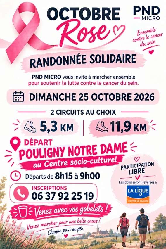 Randonnée solidaire octobre rose