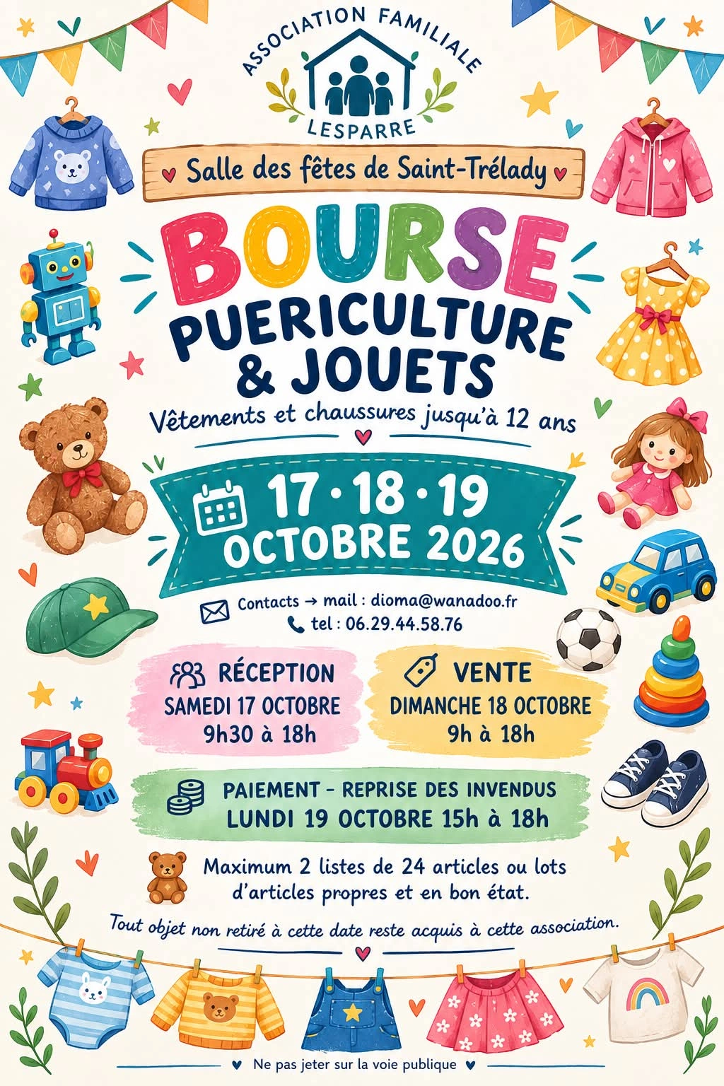Bourse, jouets et puériculture