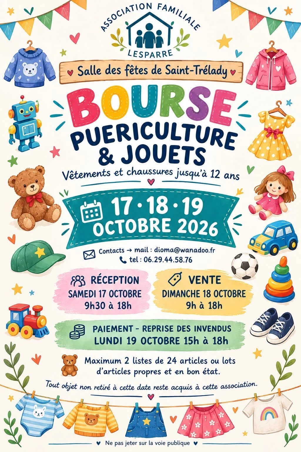 Bourse, jouets et puériculture