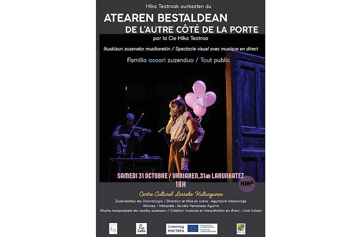 Théâtre visuel et musical en direct : Atearen Bestaldean