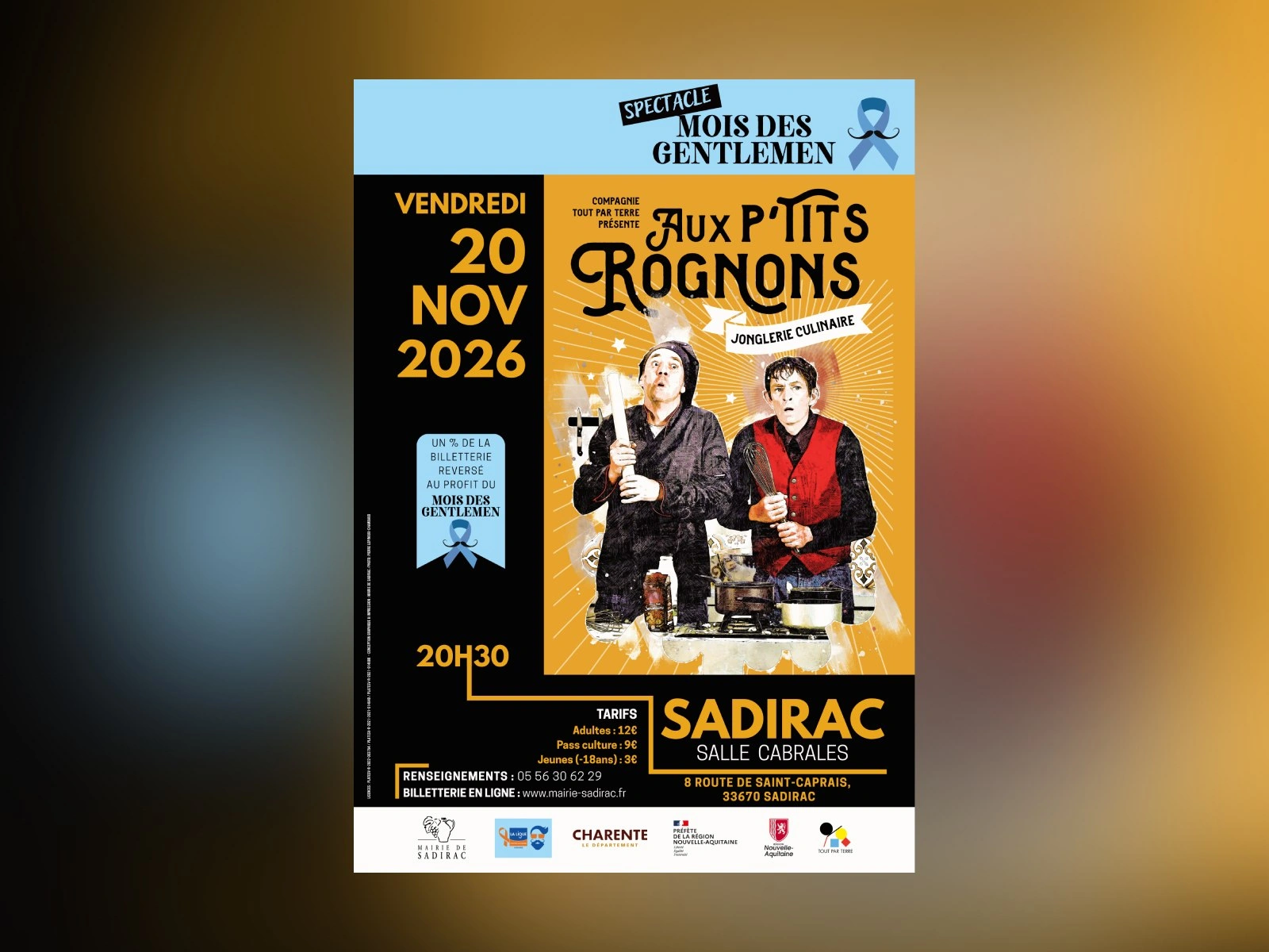 Spectacle « Aux P'tits Rognons » – Le mois des Gentlemen