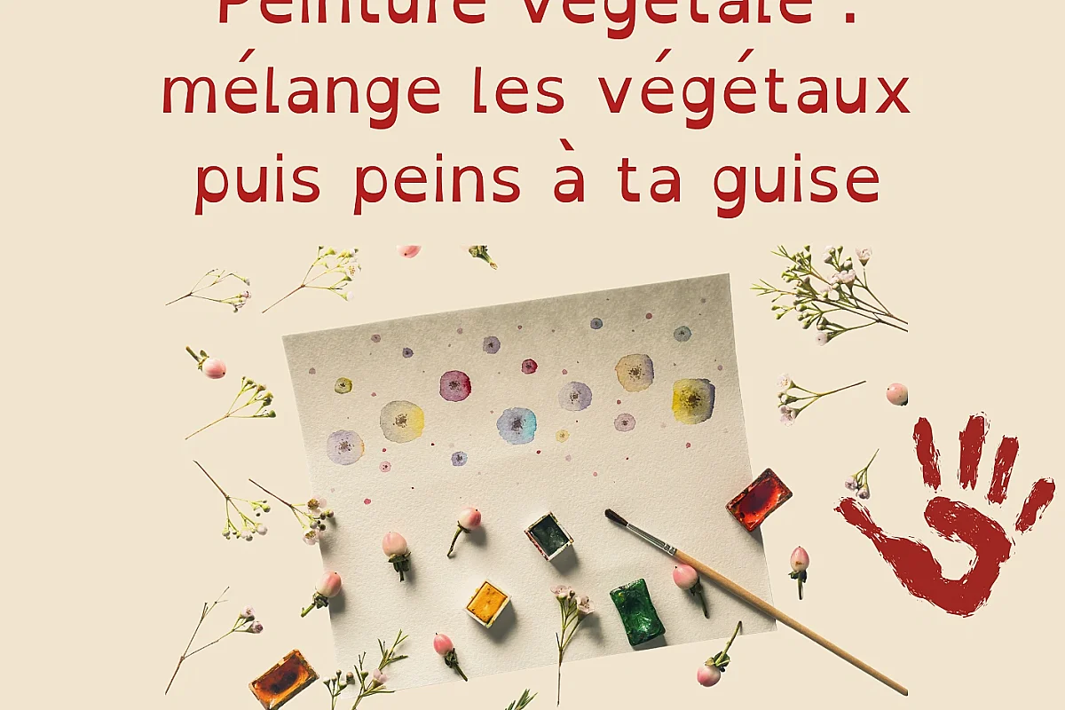 Musée du Liège et du Bouchon : Atelier peinture végétale