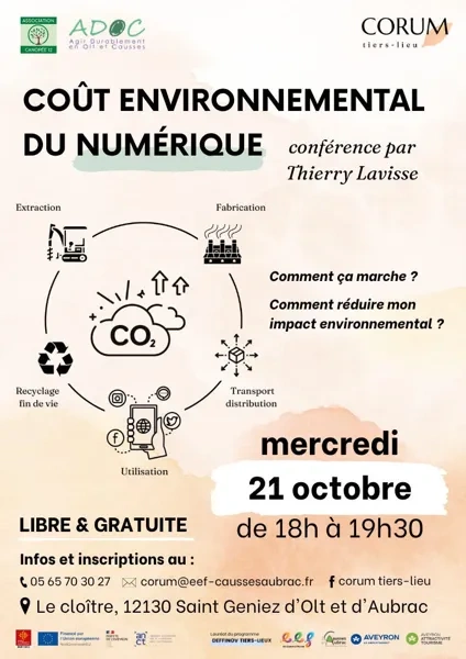 Conférence "Coût environnemental du numérique" au Corum