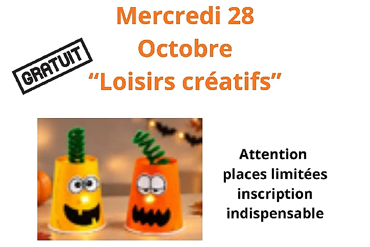 Atelier parent /enfants :  Loisirs créatifs