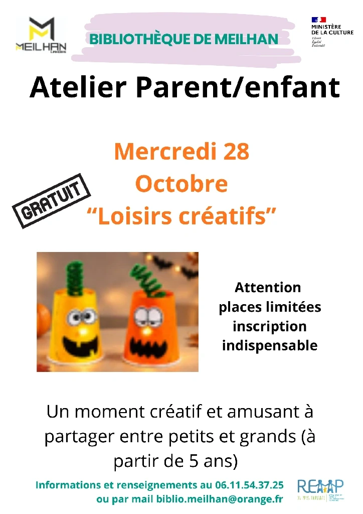Atelier parent /enfants : Loisirs créatifs