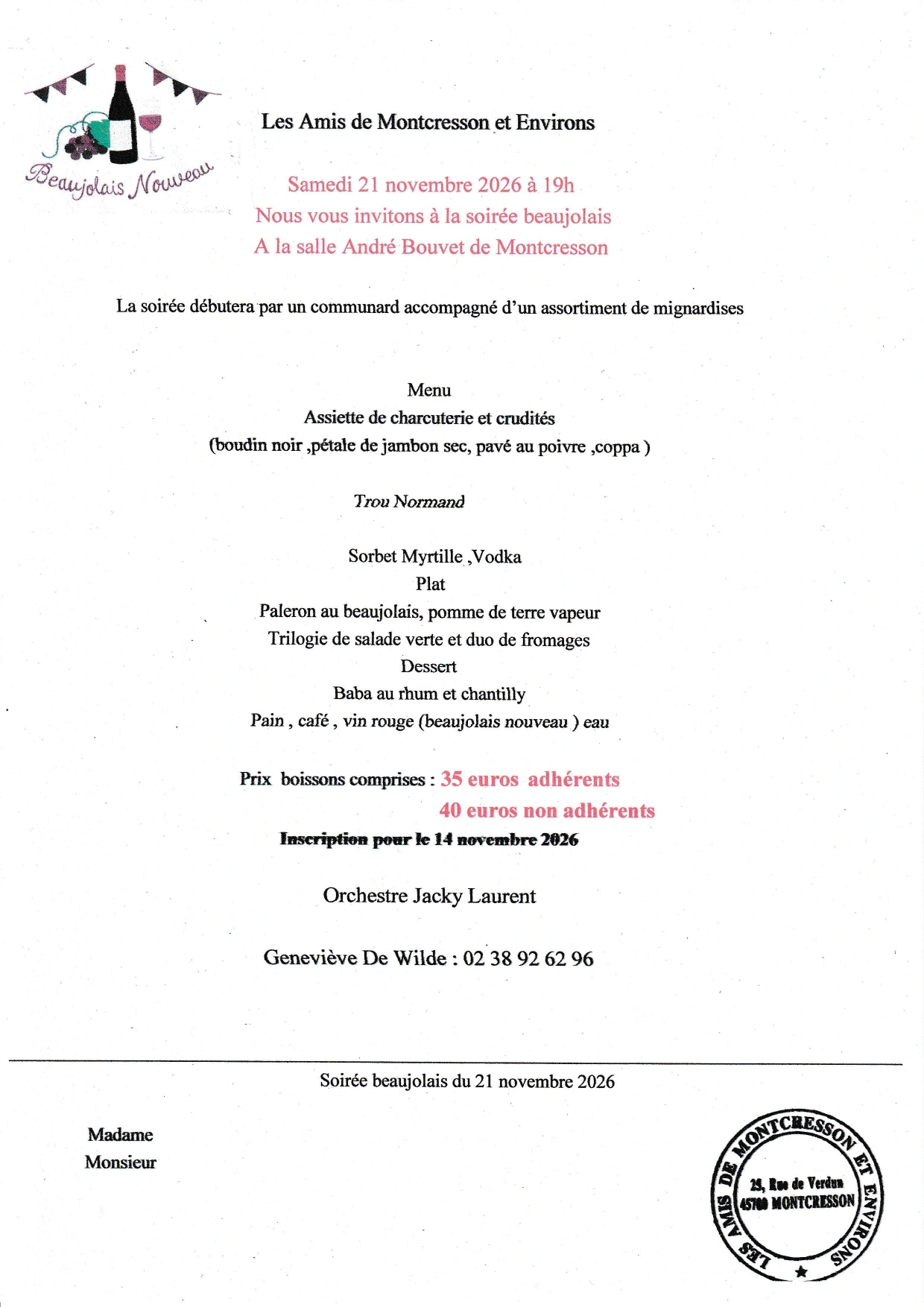 Soirée Beaujolais